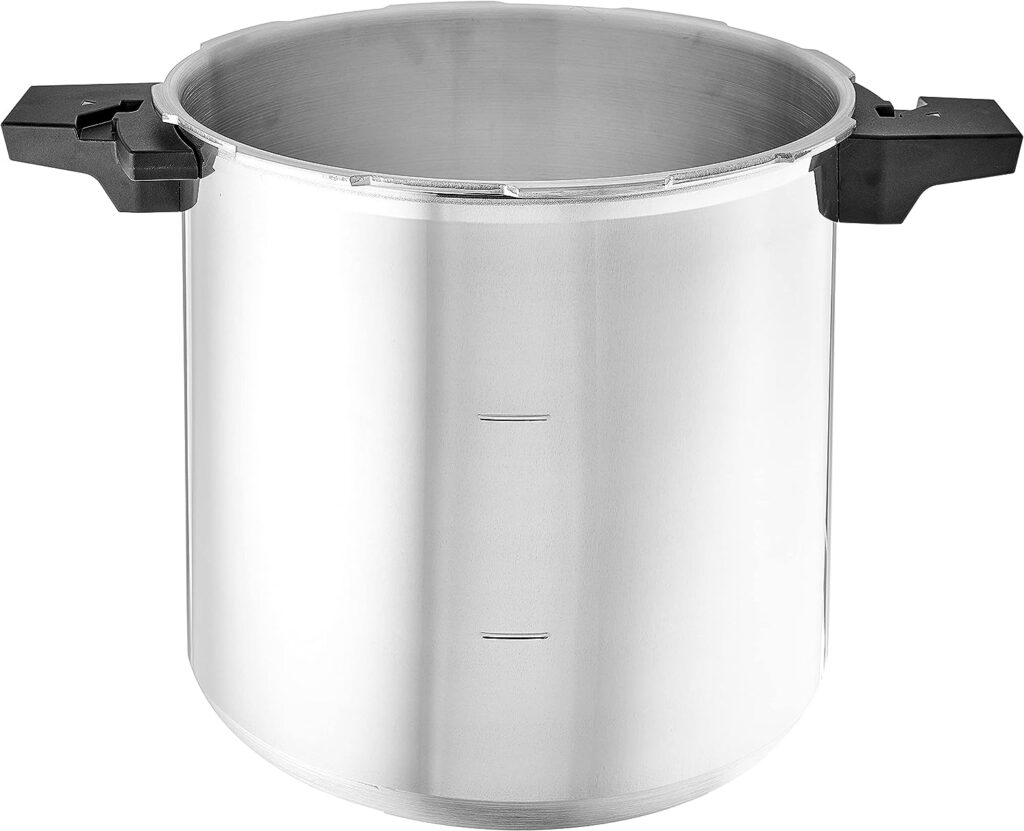 Mirro - 7114000221 Mirro 92122A Polished Aluminum 5 / 10 / 15-PSI Pressure Cooker / Canner Cookware, 22-Quart, Silver