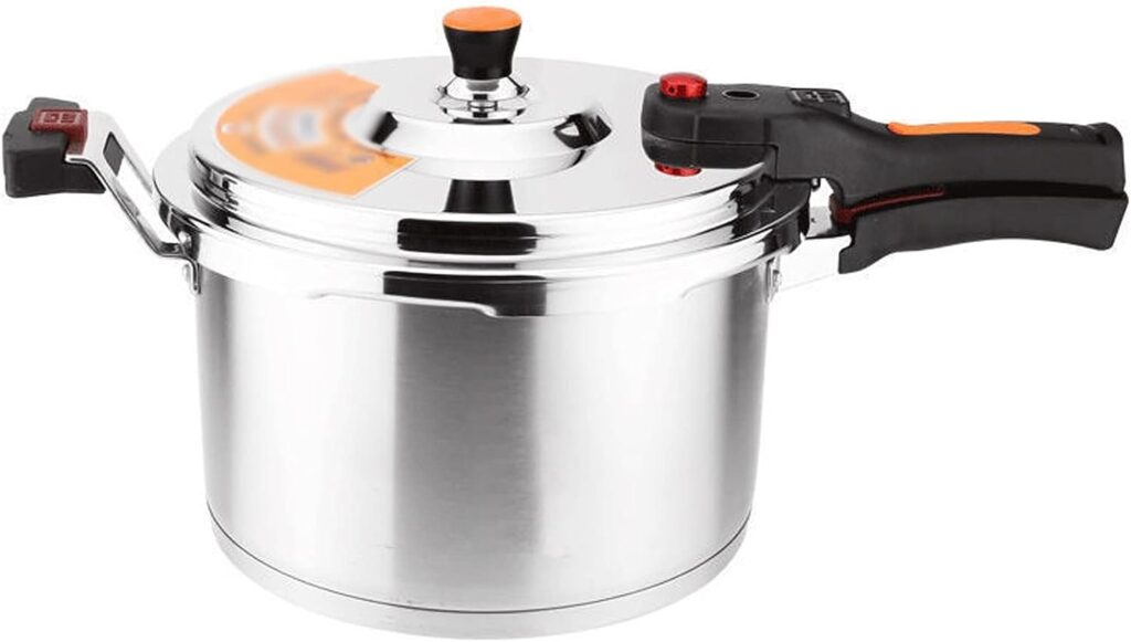 4L Stainless Steel Pressure Cooker Suitable For All Hob Types Hassle-free Pressure Canners Stew Pot Kitchen Home Uses Durable Appliance (4L)